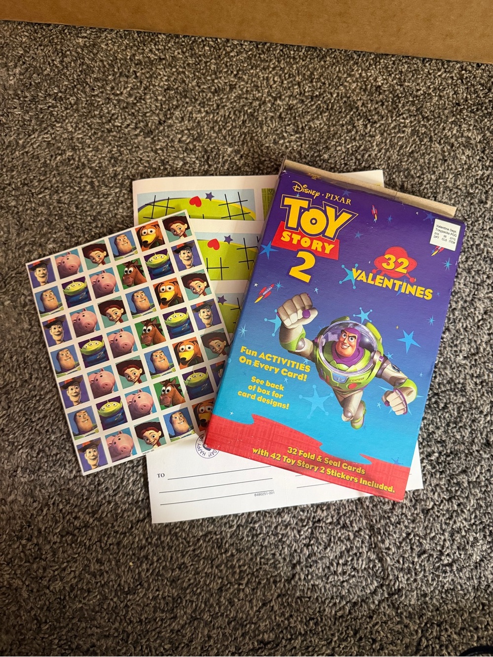 Disney Toy Story 2 Valentines Pack - Blue & Purple Buzz Lightyear Theme